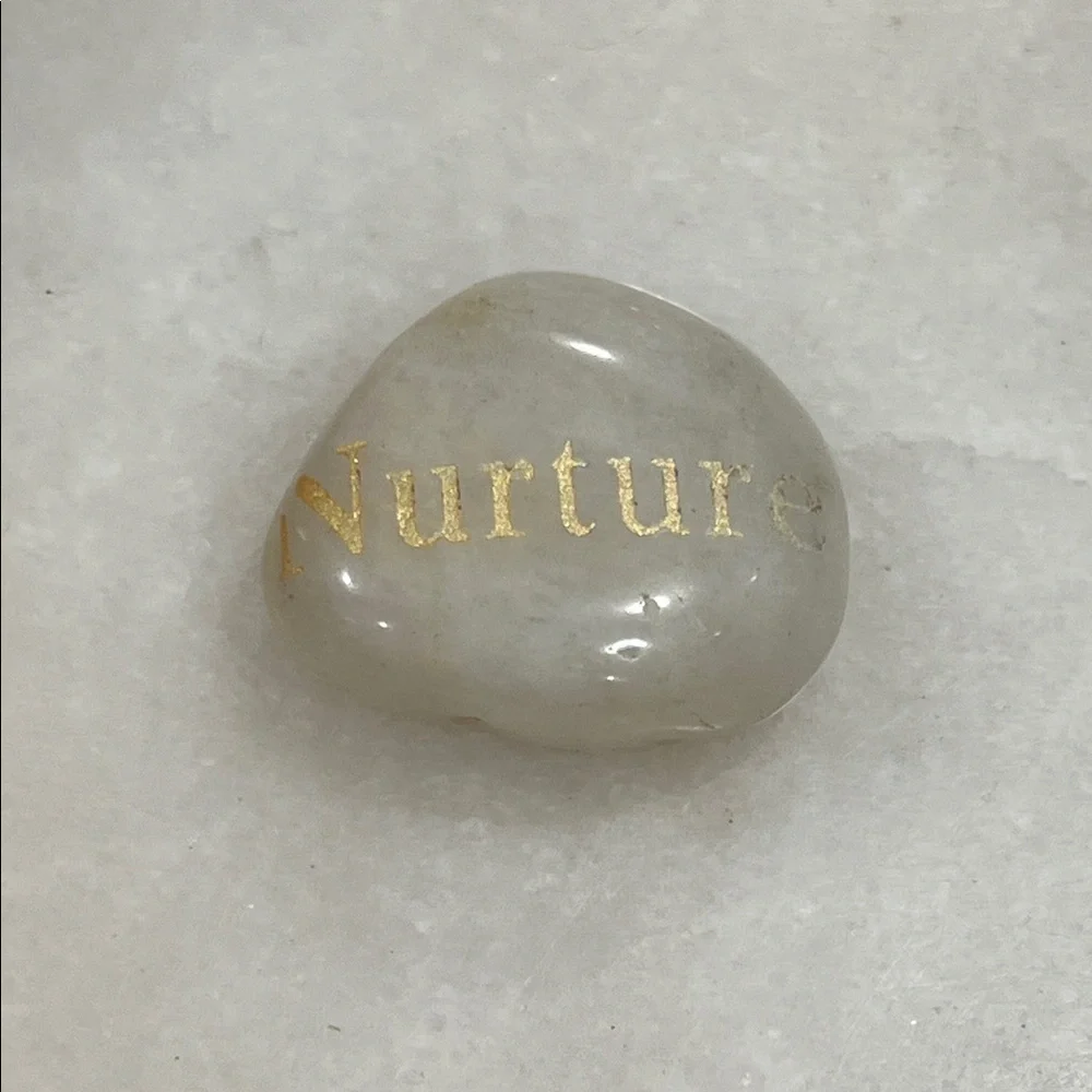 Inspirational Stone Set with Gold Accents